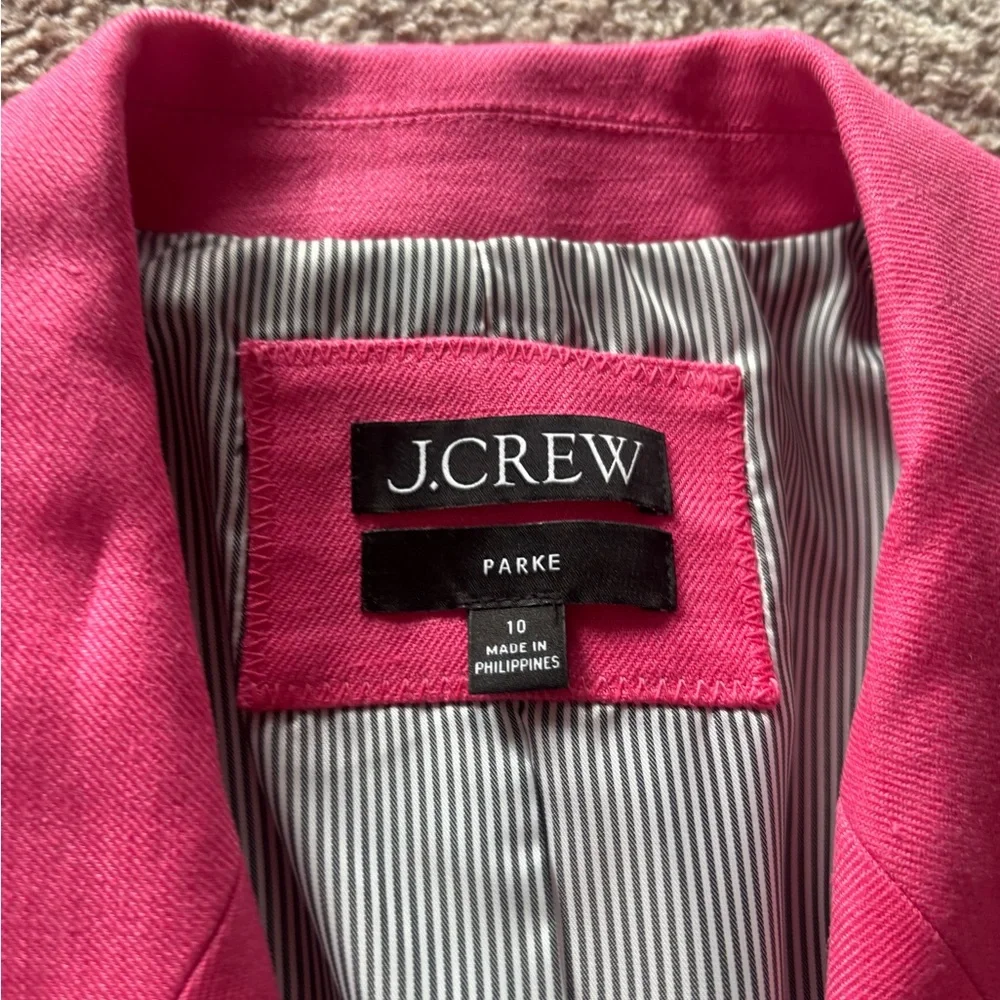 J. Crew Vibrant Pink Blazer Parke - Picture 2 of 5